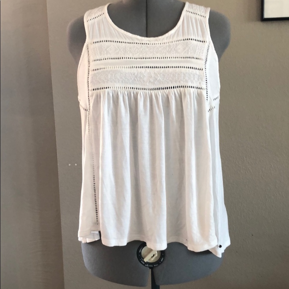 O’Neill white embroidered tank XL
